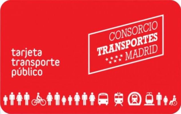 tarjeta transporte consorcio regional de transportes de Madrid