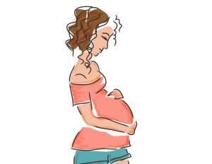dibujo de una embarazada