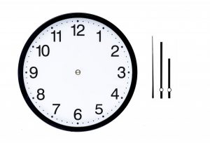 reloj sin manillas para hablar del horario conciliar