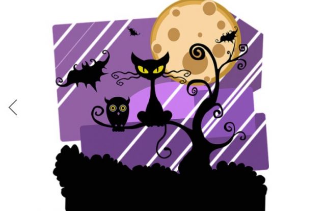 dibujo de gatos, murciélagos de noche miedo pesadillas o terror nocturno