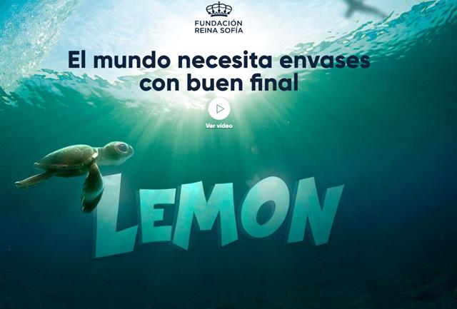 cartel de lemon corto sobre problema de plasticos y naturaleza