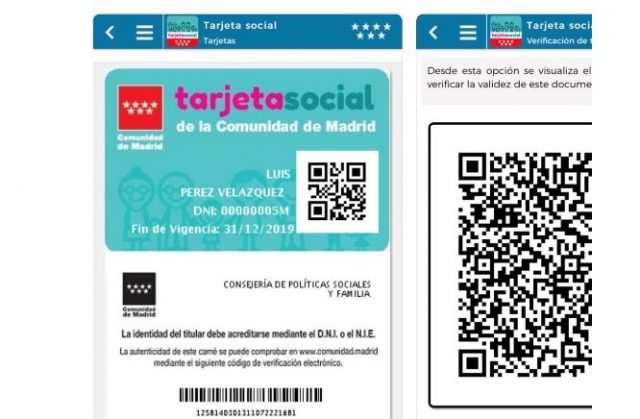 tarjeta social de la comunidad de madrid