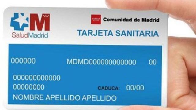 tarjeta sanitaria de la comunidad de madrid