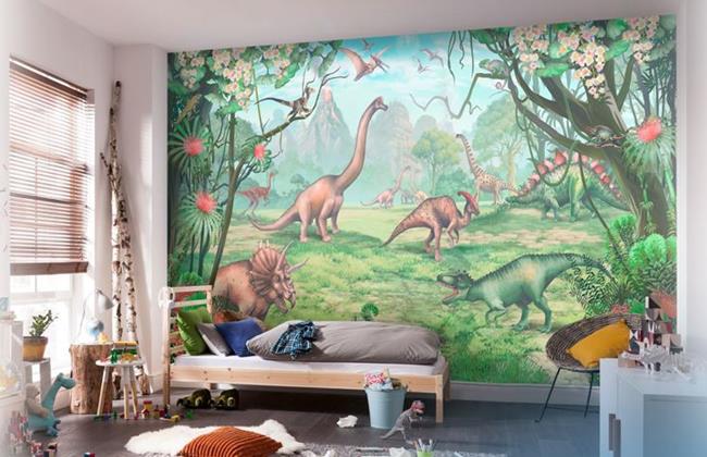Ideas para decorar el cuarto de tu hijo con vinilos de dinosaurios