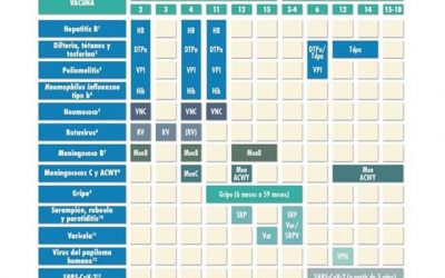 Calendario de vacunación infantil de 2022 de la AEP