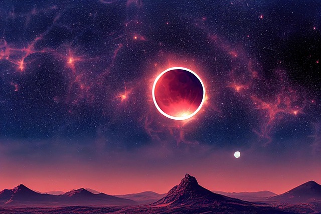eclipse sol, anochecer