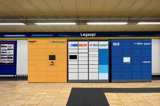 Ya se pueden recoger paquetes en las estaciones de metro de Madrid